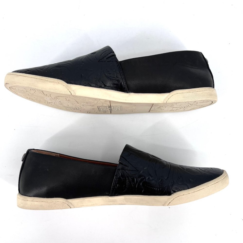 Patricia Nash Black Embossed Loafers - Picture 4 of 10
